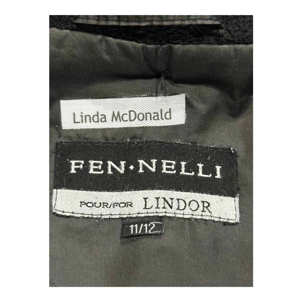 Fen Nelli Coat Womens 11/12 Green Hooded Faux Fur Trim Long Winter Parka - Picture 7 of 11